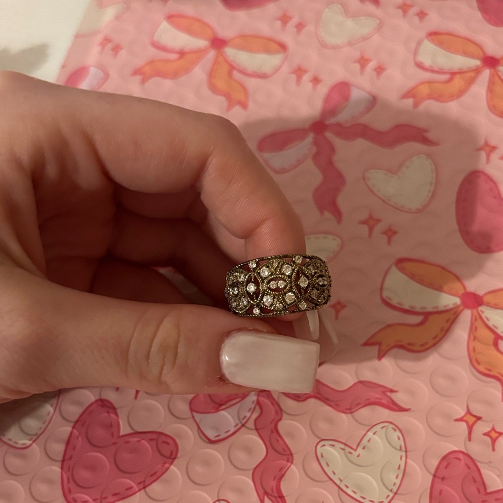 Elegant Gold and Silver Women's Ring made by Judith RIPKA 14 KT